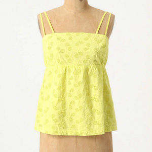 Anthropologie All-Court Advantage Tank By Postmark size 4 Embroidered Summer Top